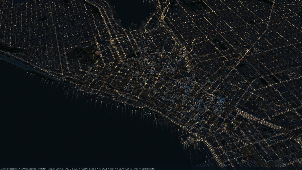 Seattle · Elliott Bay nightscape