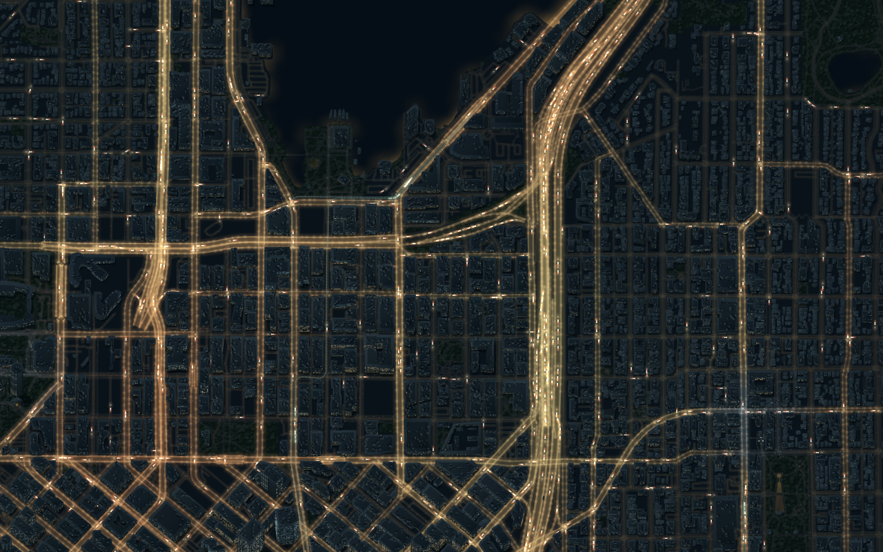 Seattle: angled streets along South Lake Union